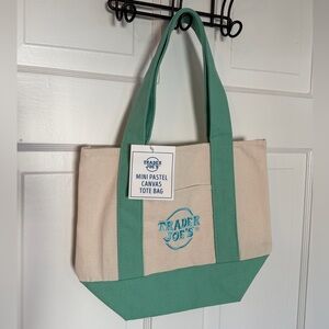 Trader Joe’s Mini Pastel Canvas Tote Bag